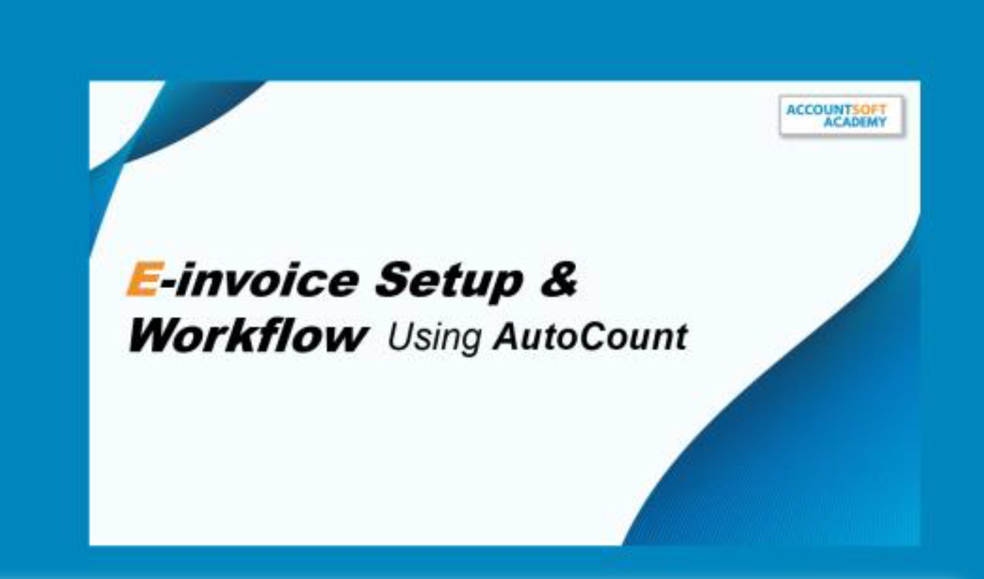 E-invoice Setup & Workflow